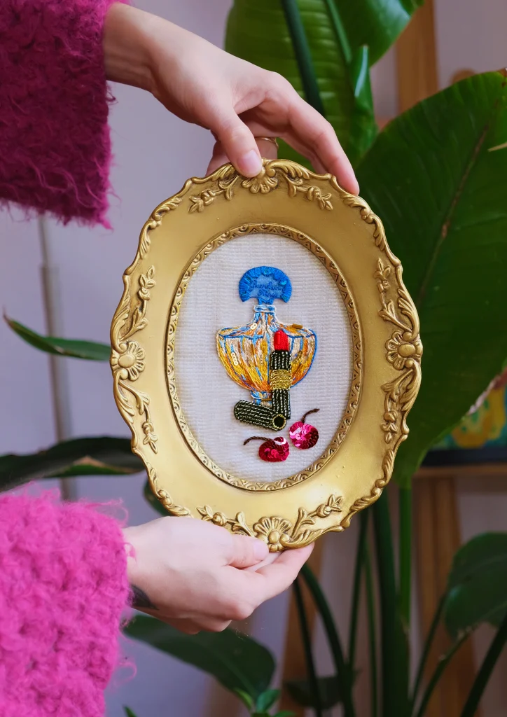 Shalimar and make up embroidery chic