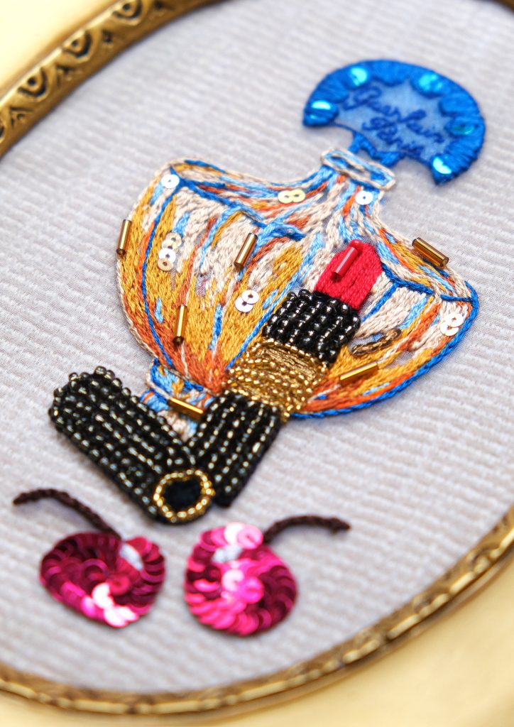 Shalimar and make up embroidery chic
