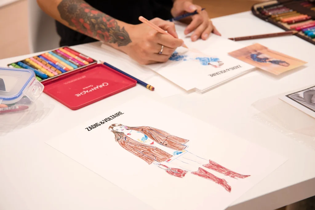 Live illustration in Madrid Lea Finucci